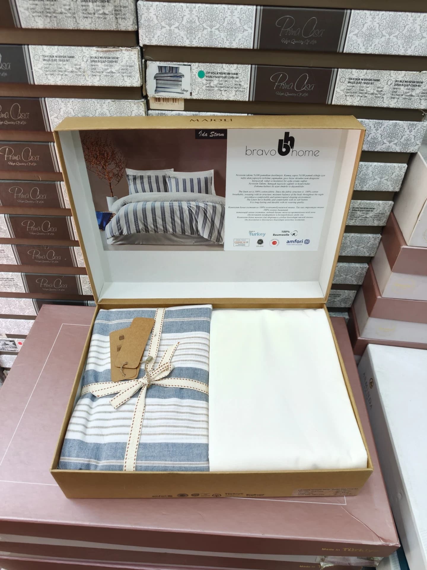 Постільна білизна Majoli Ida Storm Grey 2