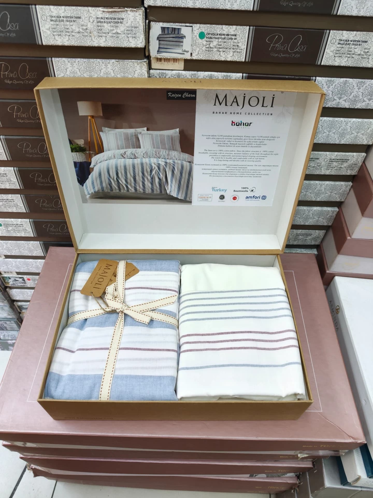 Постільна білизна Majoli kaizen Storm Blue 2