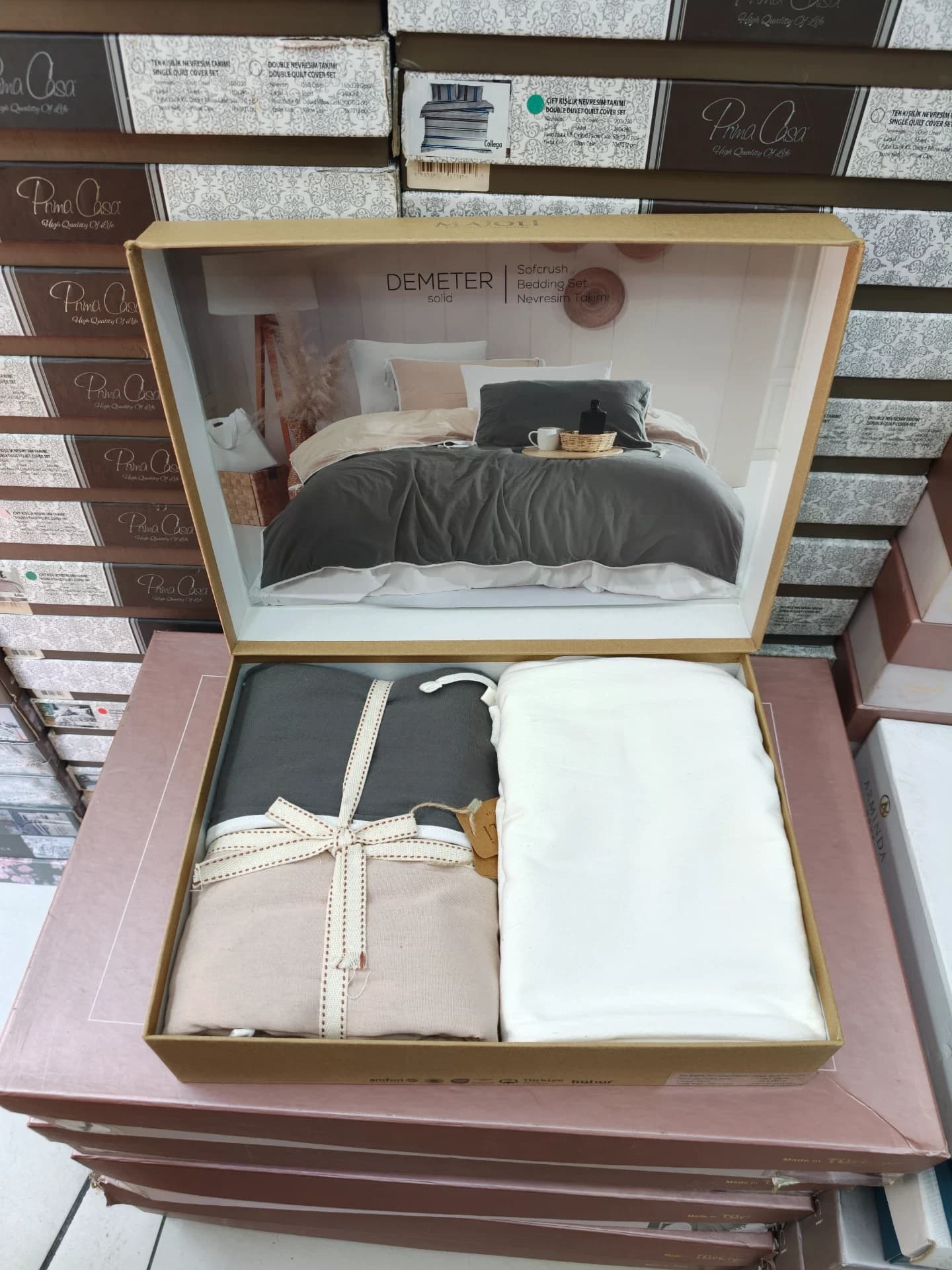 Постільна білизна Majoli demeter Storm grey