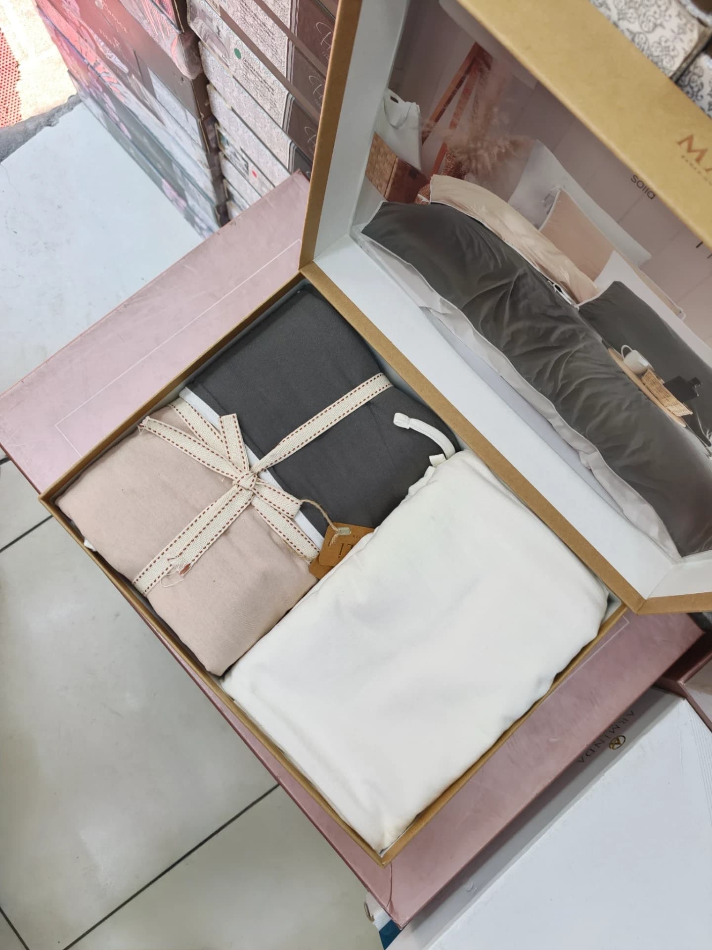 Постільна білизна Majoli demeter Storm grey 3