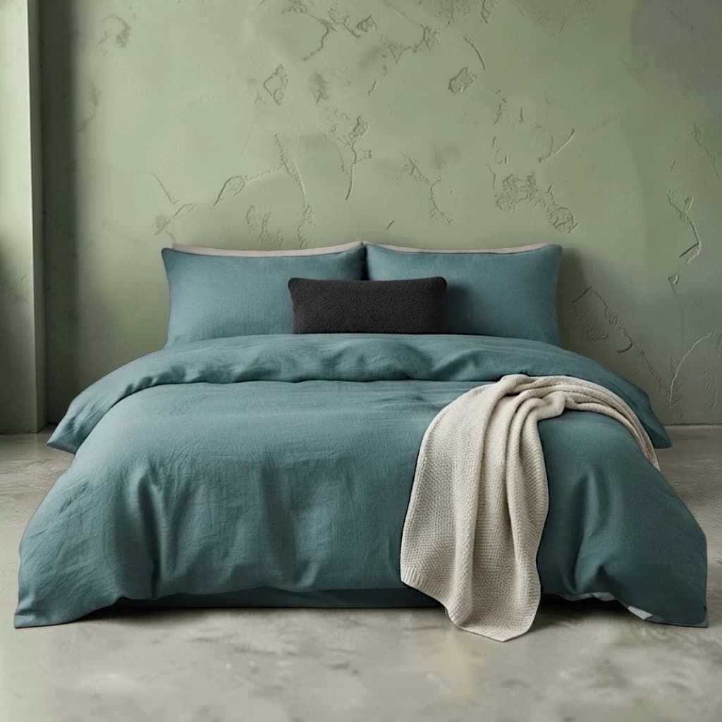 Постільна білизна Majoli stonewashed yeseli