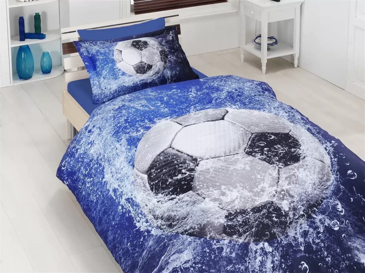 Постільна білизна 3D сатин Football