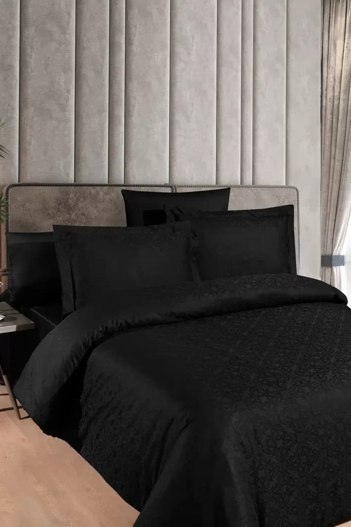 Постільна білизна жаккард Lamone Black