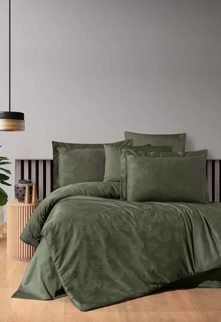Постільна білизна жаккард Nichol Dark Green