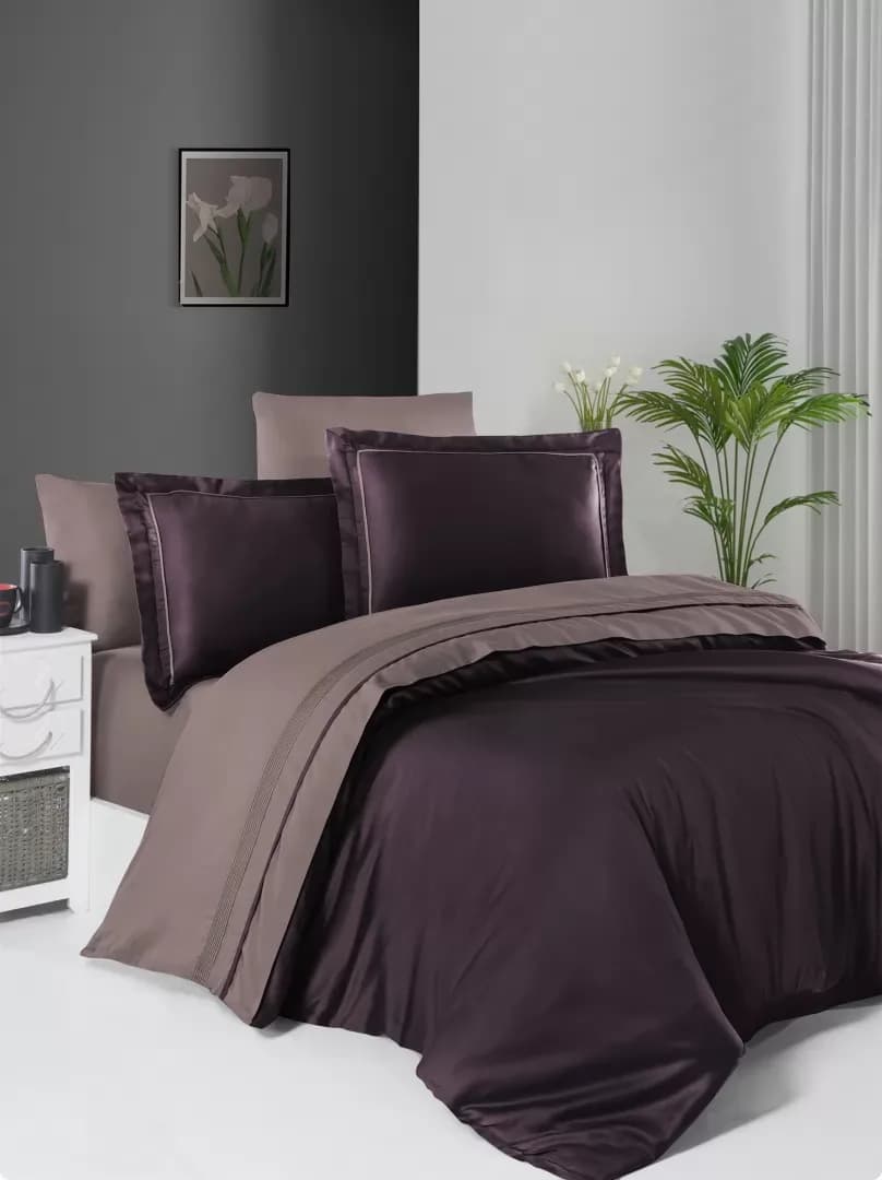 Постільна білизна Delux сатин Serenity Purple & Lilac