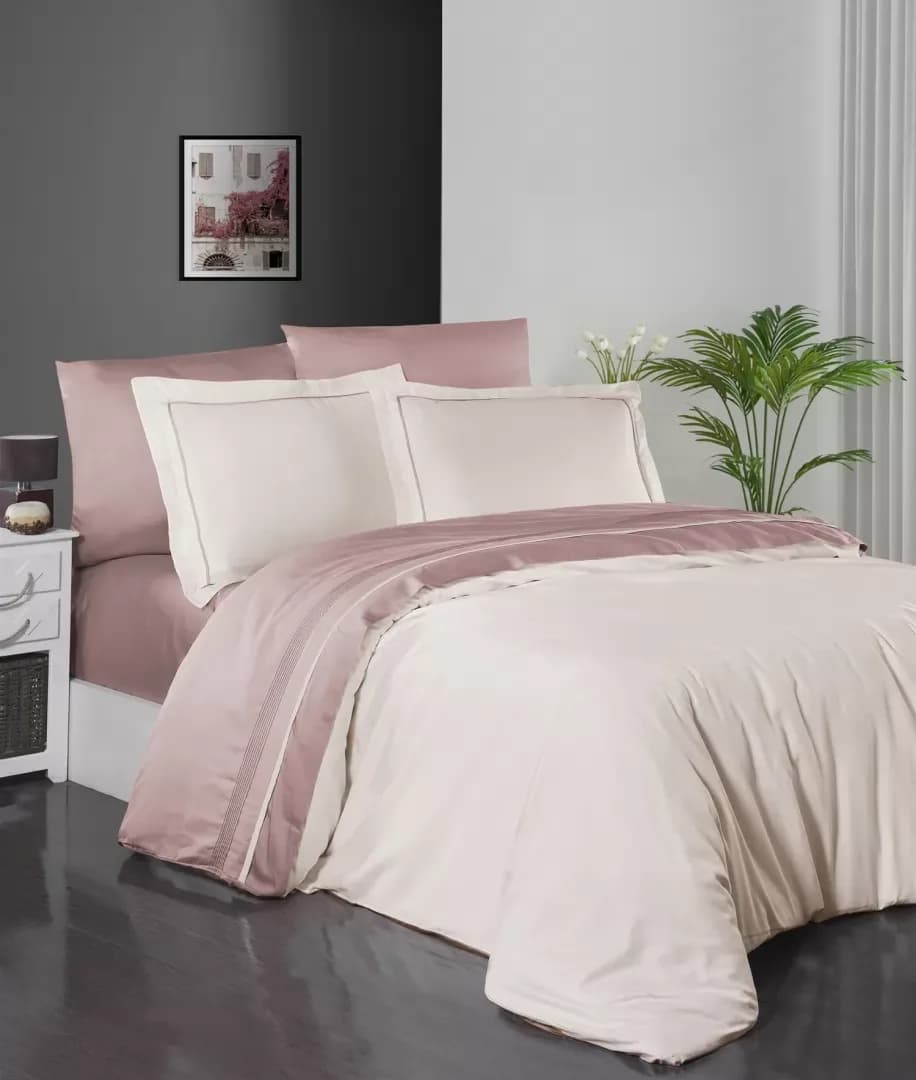Постільна білизна сатин Serenity Ivory & Powder