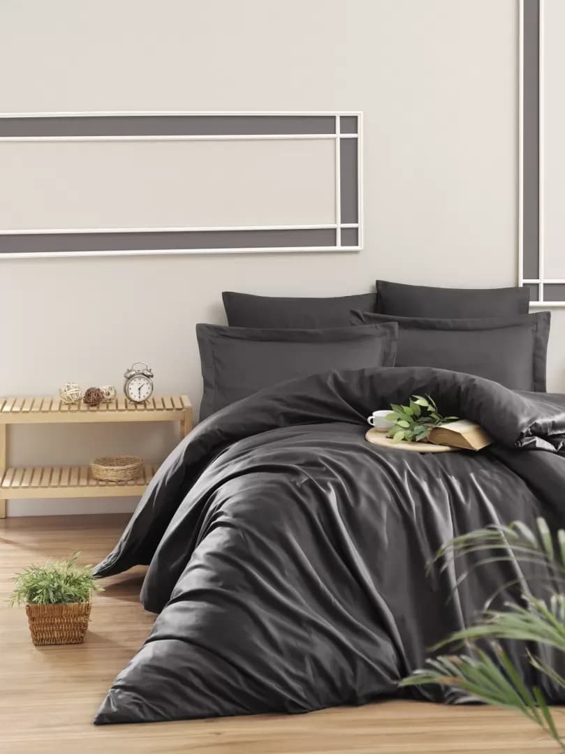 Постільна білизна сатин Snazzy Anthracite
