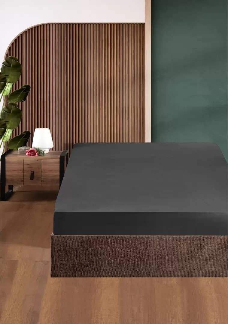 Простирадло на гумці First Choice cатин Anthracite