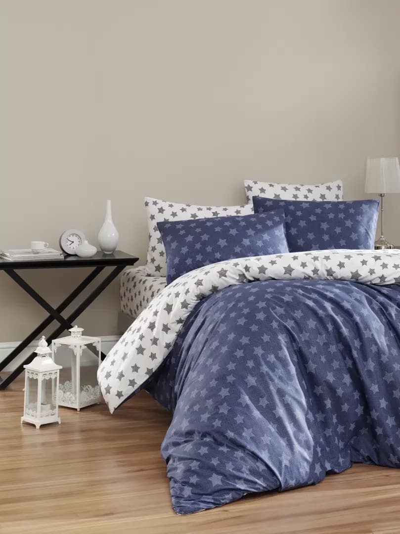 Постільна білизна ранфорс Light Navy Blue