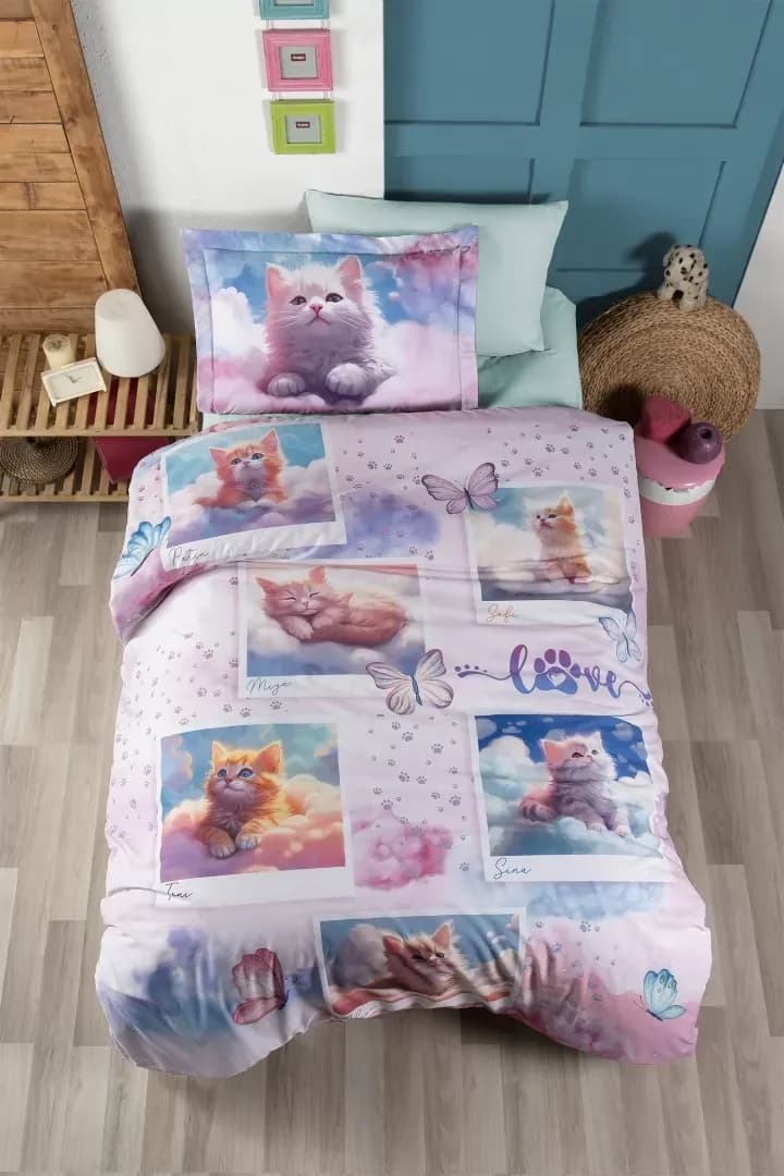 Постільна білизна ранфорс Deluxe Cute Cats