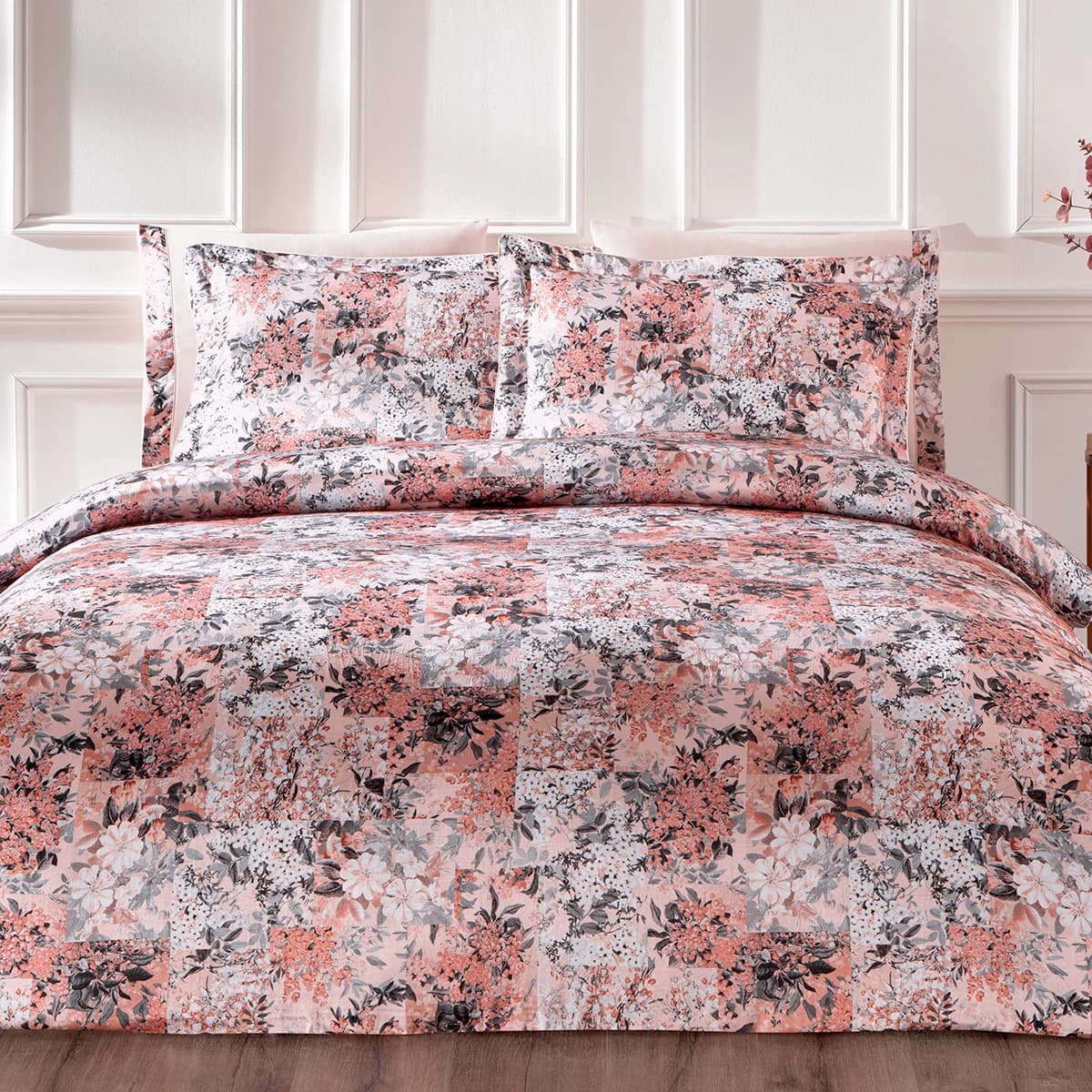 Постільної білизна жатий шовк (6 предметів) Crush Saten Patchwork